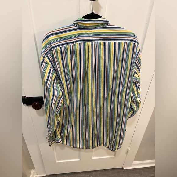 Vintage Ralph Lauren Stripe Classic fit Dress Shirt 100% Cotton XL - Picture 5 of 7